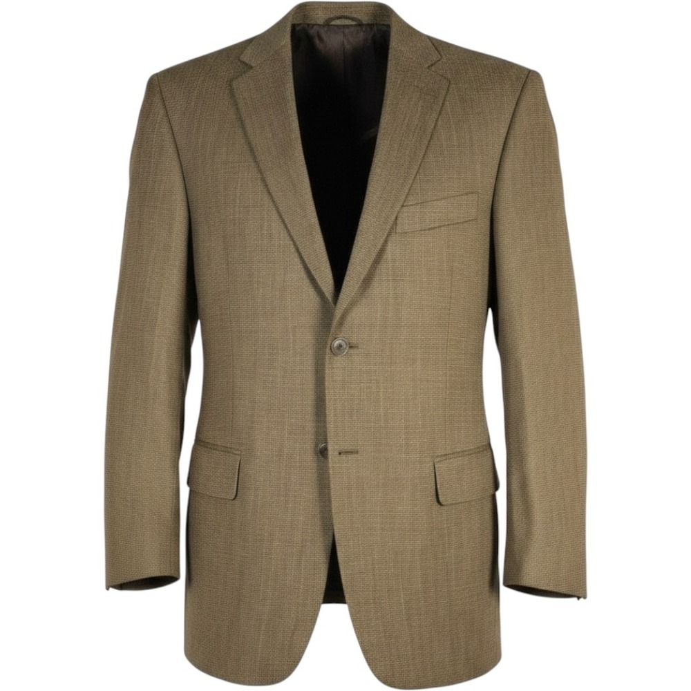 Mens‎ Brown Micro Check Double Vented Blazer Jacket Sport Coat